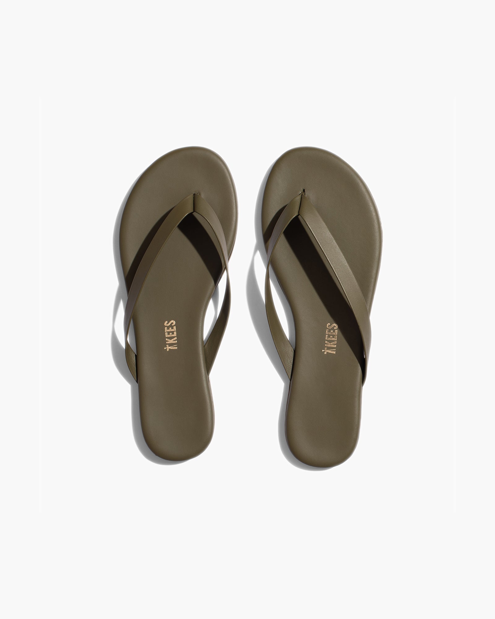 Green Women's TKEES Boyfriend Flip Flops | EIQBPF348