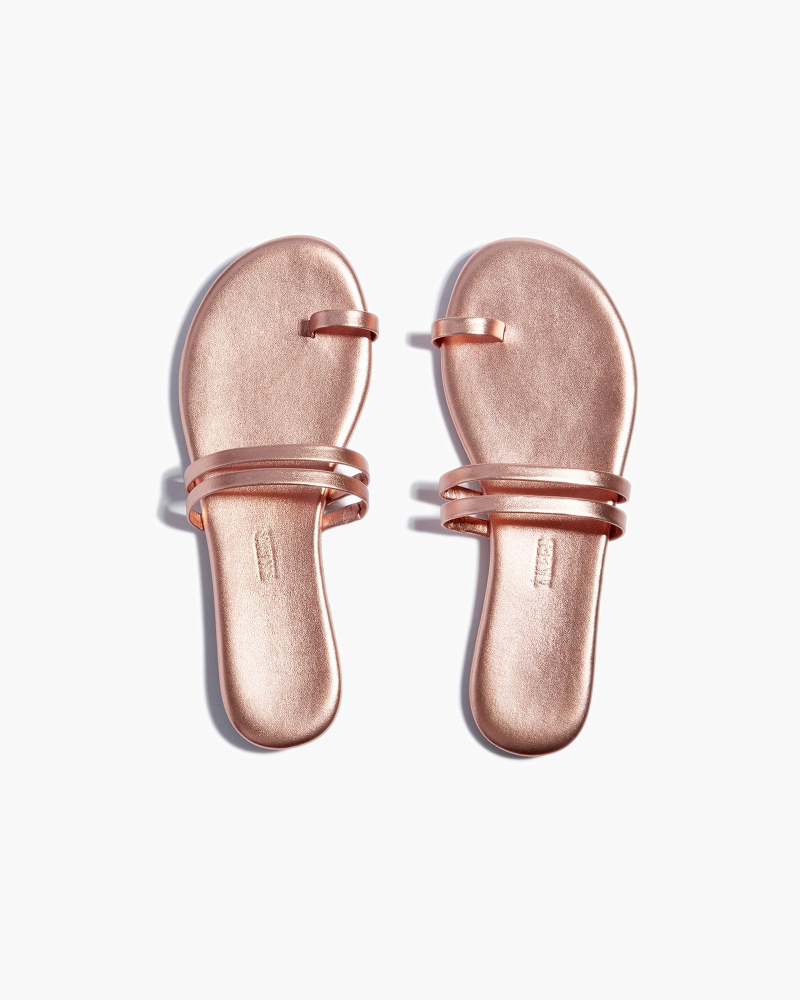 Pink Women's TKEES Leah Metallics Sandals | ZYKGEX730