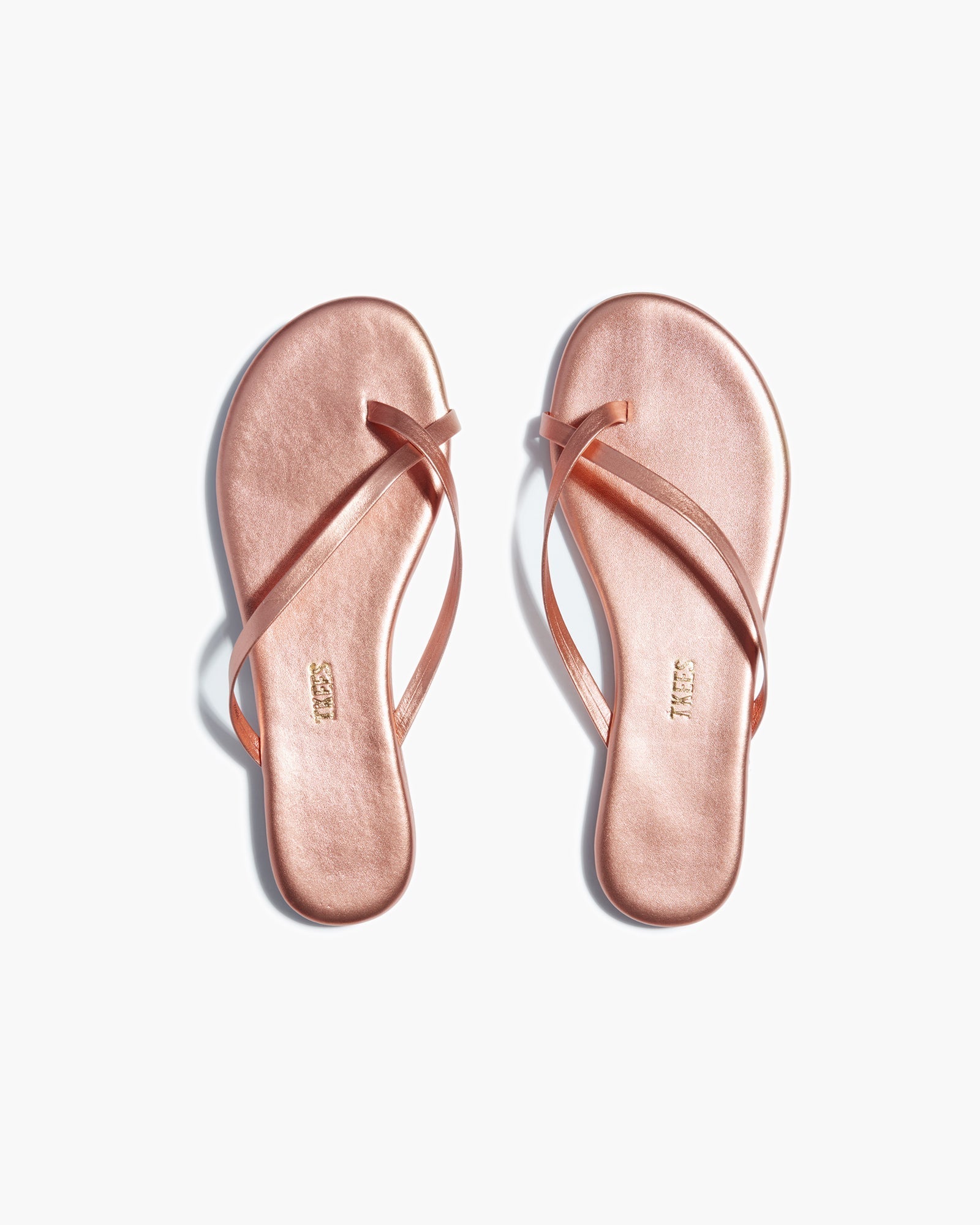 Pink Women's TKEES Riley Metallics Sandals | VQHLRF173