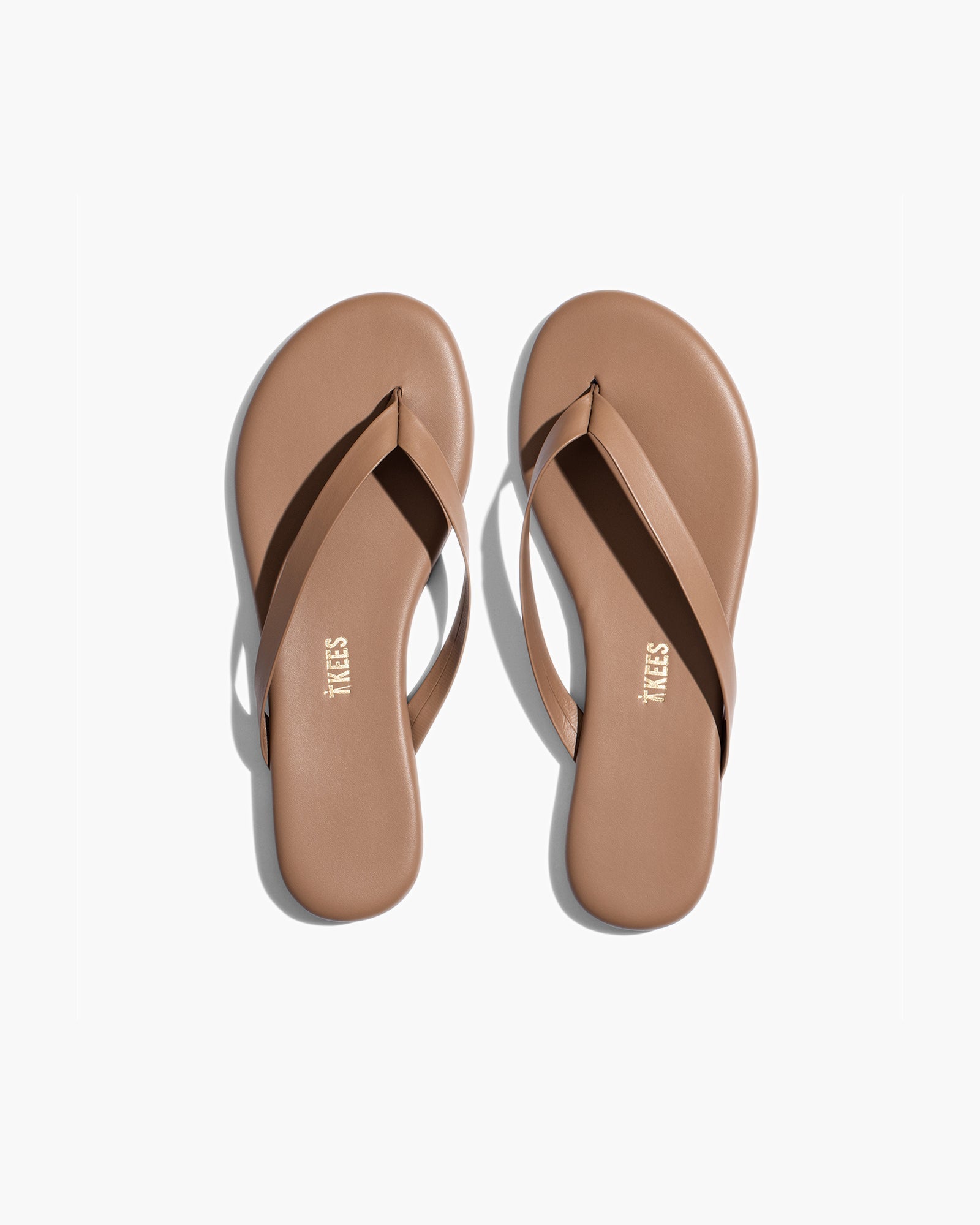 Rose Gold Women's TKEES Boyfriend Flip Flops | ZAXJER503