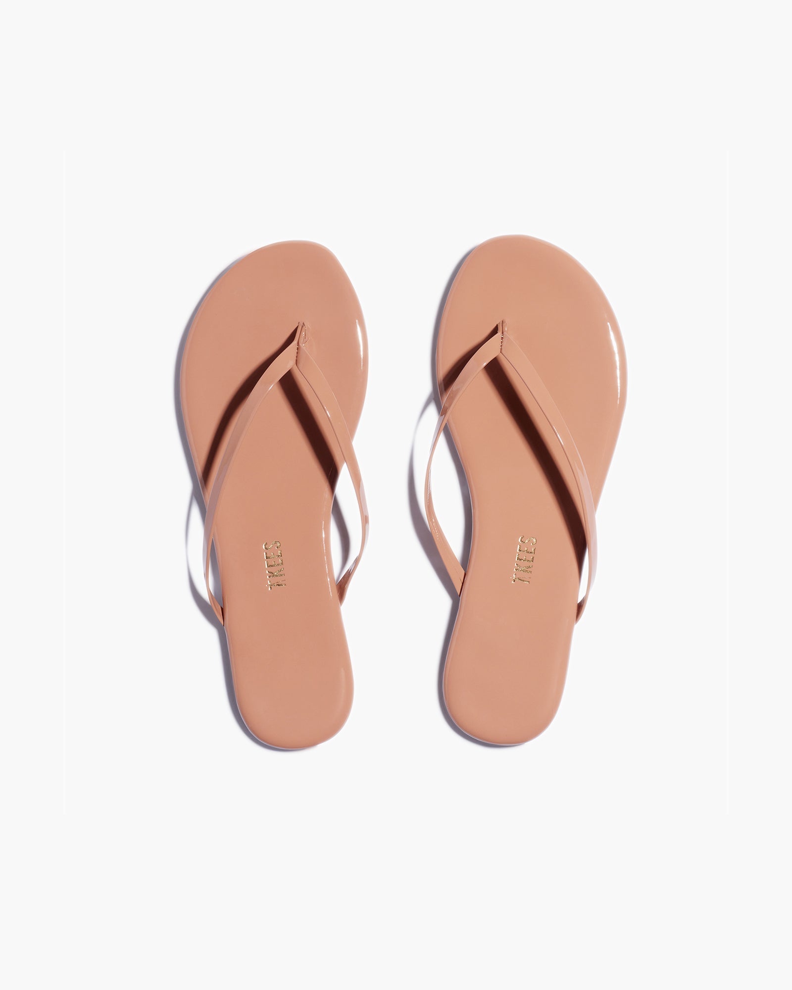 Rose Gold Women's TKEES Lily Glosses Flip Flops | FIXAUN869