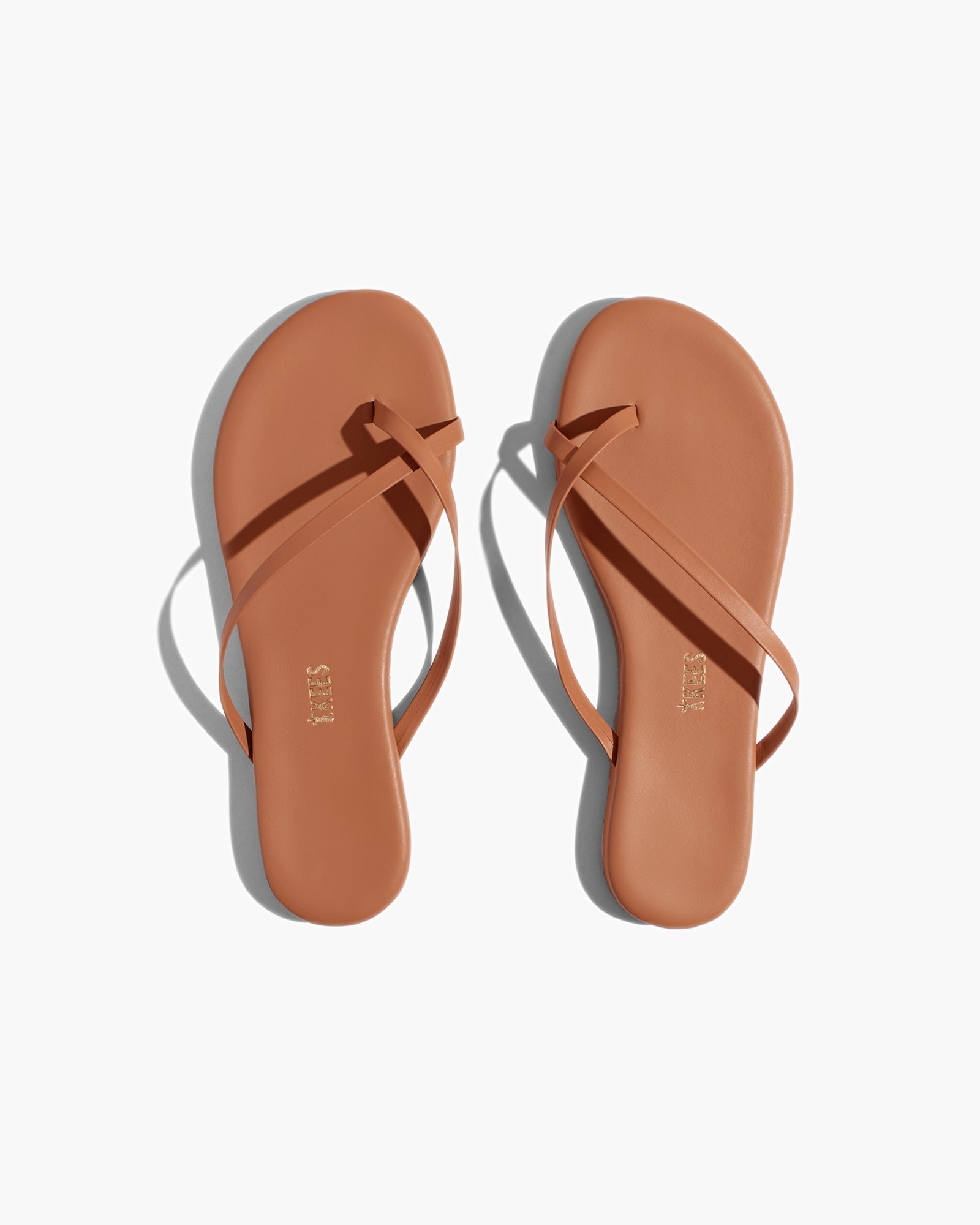 Rose Gold Women's TKEES Riley Sandals | YPMEOS371