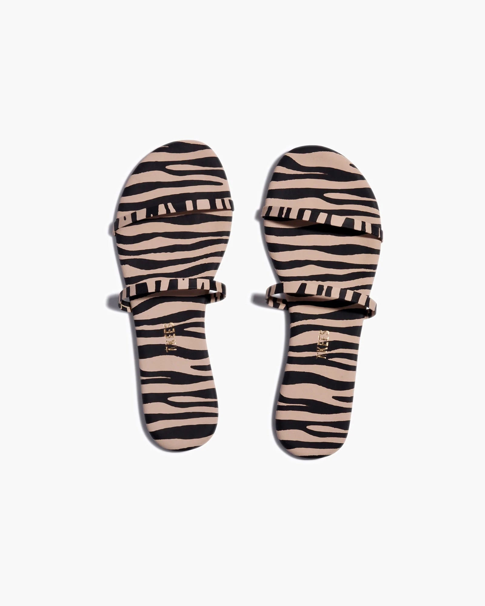 White / Black Women's TKEES Gemma Animal Sandals | WSKRBT864
