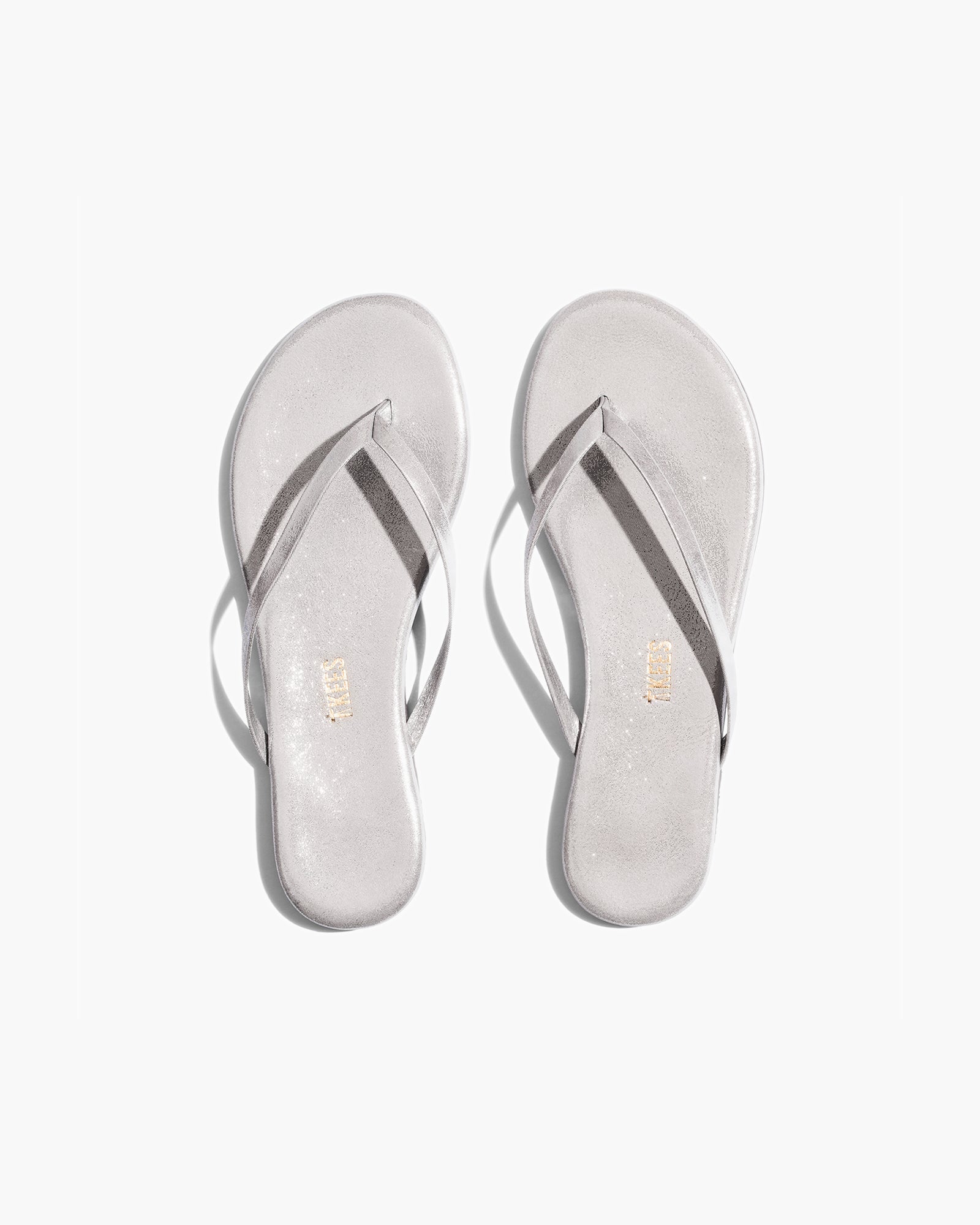 White Women's TKEES Lily Glitters Flip Flops | QCNVSA051